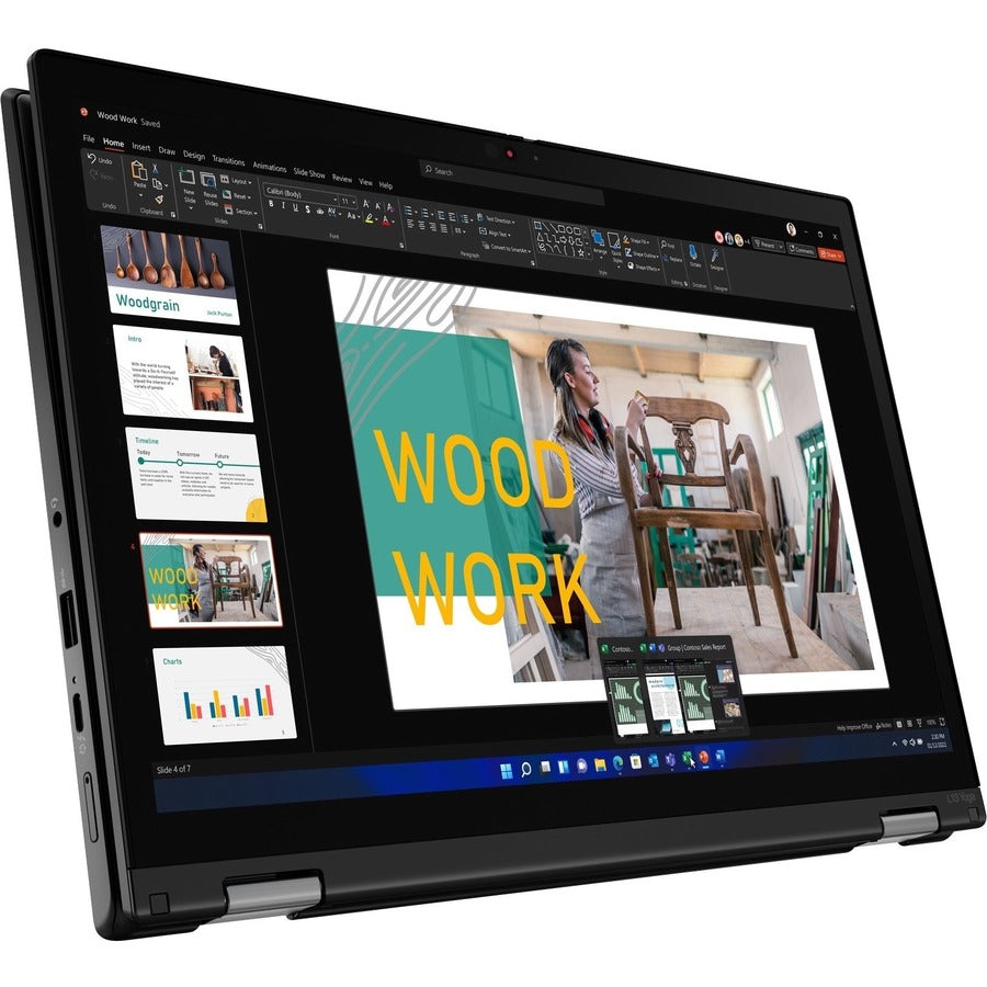 Lenovo ThinkPad L13 Yoga Gen 3 21BB0065US 13.3" Touchscreen Convertible 2 in 1 Notebook - WUXGA - 1920 x 1200 - AMD Ryzen 7 PRO 5875U Octa-core (8 Core) 2 GHz - 16 GB Total RAM - 16 GB On-board Memory - 512 GB SSD - Storm Gray 21BB0065US