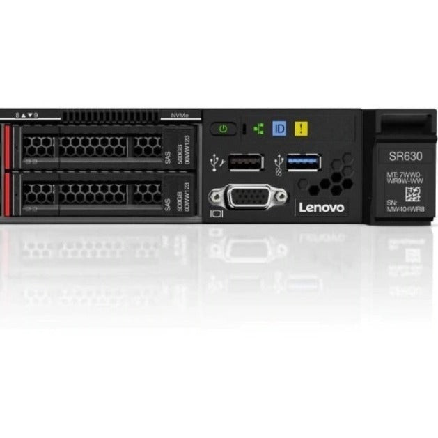 Lenovo ThinkSystem SR630 7X02A0GVNA 1U Rack Server - Intel - 16 GB RAM - Serial ATA, 12Gb/s SAS Controller 7X02A0GVNA