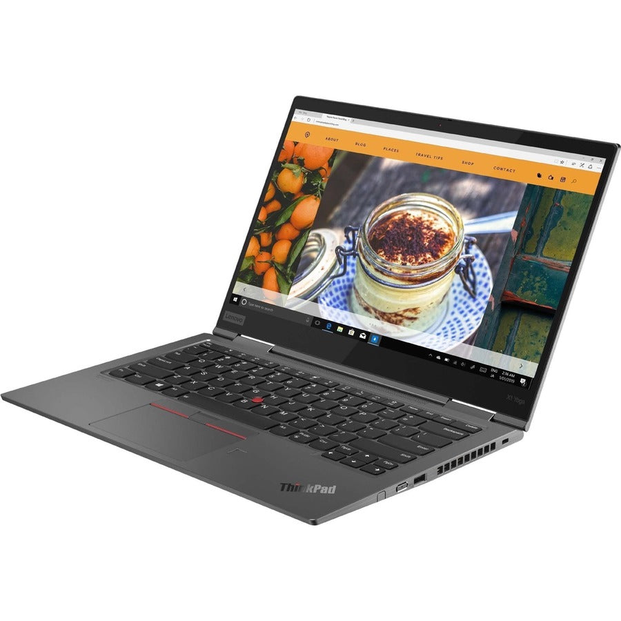 Lenovo ThinkPad X1 Yoga Gen 5 20UB0067US 14" Touchscreen Convertible 2 in 1 Notebook - Full HD - 1920 x 1080 - Intel Core i5 10th Gen i5-10210U Quad-core (4 Core) 1.60 GHz - 16 GB Total RAM - 16 GB On-board Memory - 256 GB SSD - Iron Gray 20UB0067US