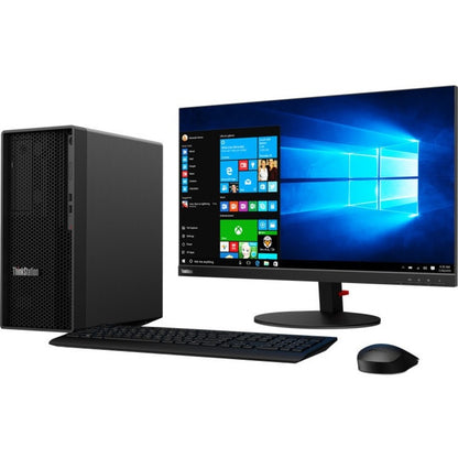 Lenovo ThinkStation P350 30E3003AUS Workstation - 1 x Intel Xeon Hexa-core (6 Core) W-1350P 4 GHz - 16 GB DDR4 SDRAM RAM - 512 GB SSD - Tower - Raven Black 30E3003AUS