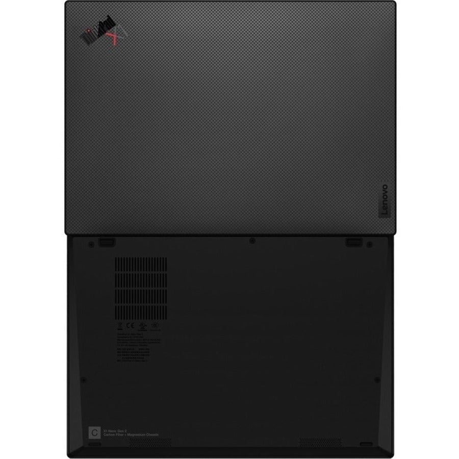 Lenovo ThinkPad X1 Nano Gen 2 21E80030US 13" Notebook - 2K - 2160 x 1350 - Intel Core i5 12th Gen i5-1240P Dodeca-core (12 Core) - Intel Evo Platform - 16 GB Total RAM - 16 GB On-board Memory - 256 GB SSD - Black Paint 21E80030US