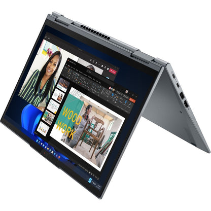 Lenovo ThinkPad X1 Yoga Gen 7 21CD0045CA 14" Touchscreen Convertible 2 in 1 Notebook - WUXGA - 1920 x 1200 - Intel Core i5 12th Gen i5-1235U Deca-core (10 Core) - 16 GB Total RAM - 16 GB On-board Memory - 256 GB SSD - Storm Gray 21CD0045CA