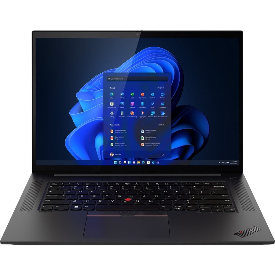 Lenovo ThinkPad X1 Extreme Gen 5 21DE0046US 16" Touchscreen Notebook - WQUXGA - 3840 x 2400 - Intel Core i7 12th Gen i7-12800H Tetradeca-core (14 Core) 2.40 GHz - 16 GB Total RAM - 1 TB SSD - Black Weave 21DE0046US