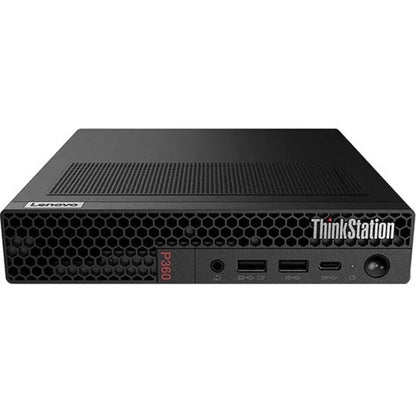 Lenovo ThinkStation P360 30FA005TUS Workstation - 1 x Intel Core i7 Dodeca-core (12 Core) i7-12700T 12th Gen 1.40 GHz - 32 GB DDR5 SDRAM RAM - 1 TB SSD - Tiny - Black 30FA005TUS