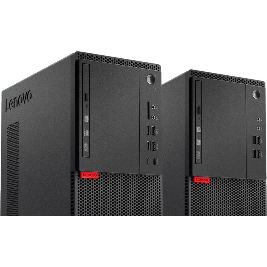 Lenovo ThinkCentre M710t 10M9000FCA Desktop Computer - Intel Core i5 7th Gen i5-7400 3 GHz - 8 GB RAM DDR4 SDRAM - 256 GB SSD - Tower - Black 10M9000FCA