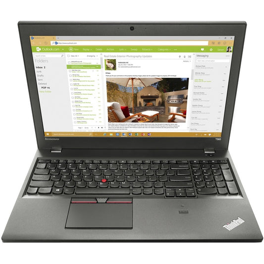 Lenovo ThinkPad T560 20FH001VUS 15.6" Notebook - Intel Core i5 6th Gen i5-6300U Dual-core (2 Core) 2.40 GHz - 4 GB Total RAM - 500 GB HDD - Black 20FH001VUS