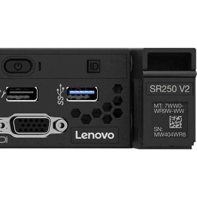 Lenovo ThinkSystem SR250 V2 7D7QA021NA 1U Rack Server - 1 x Intel Xeon E-2336 2.90 GHz - 16 GB RAM - Serial ATA Controller 7D7QA021NA