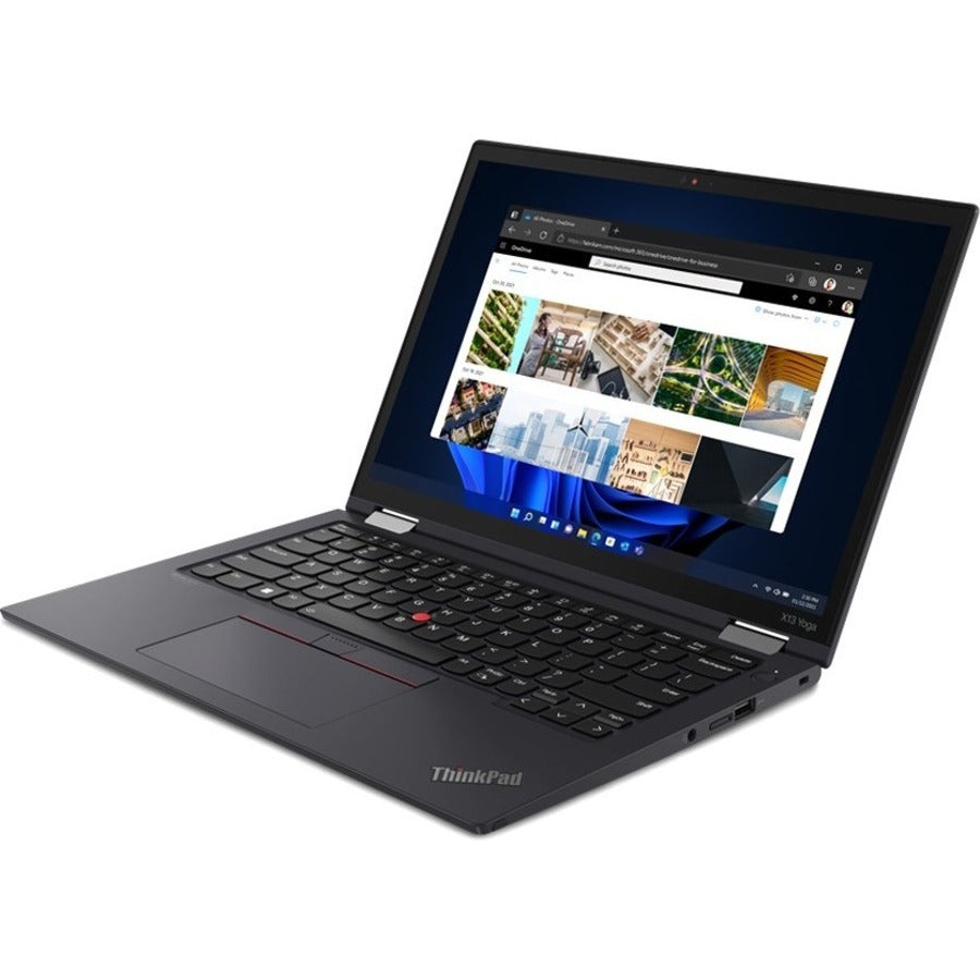 Lenovo ThinkPad X13 Yoga Gen 3 21AW002NUS 13.3" Touchscreen Convertible 2 in 1 Notebook - WUXGA - 1920 x 1200 - Intel Core i7 12th Gen i7-1255U Deca-core (10 Core) - 16 GB Total RAM - 16 GB On-board Memory - 256 GB SSD - Thunder Black 21AW002NUS