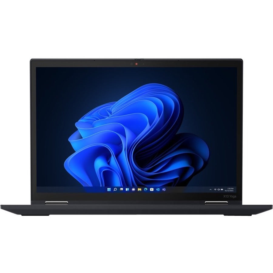 Lenovo ThinkPad X13 Yoga Gen 3 21AW002NUS 13.3" Touchscreen Convertible 2 in 1 Notebook - WUXGA - 1920 x 1200 - Intel Core i7 12th Gen i7-1255U Deca-core (10 Core) - 16 GB Total RAM - 16 GB On-board Memory - 256 GB SSD - Thunder Black 21AW002NUS