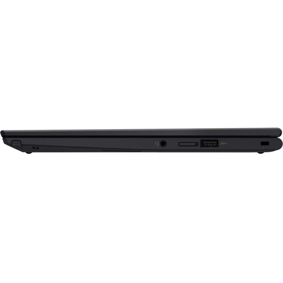 Lenovo ThinkPad X13 Yoga Gen 3 21AW002NUS 13.3" Touchscreen Convertible 2 in 1 Notebook - WUXGA - 1920 x 1200 - Intel Core i7 12th Gen i7-1255U Deca-core (10 Core) - 16 GB Total RAM - 16 GB On-board Memory - 256 GB SSD - Thunder Black 21AW002NUS