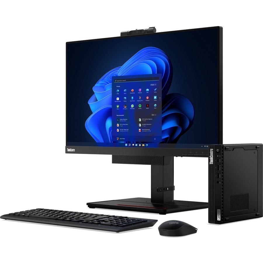 Lenovo ThinkCentre M80q Gen 3 11U10047US Desktop Computer - Intel Core i5 12th Gen i5-12500T Hexa-core (6 Core) 2 GHz - 8 GB RAM DDR5 SDRAM - 256 GB M.2 PCI Express NVMe 4.0 x4 SSD - Tiny - Black 11U10047US