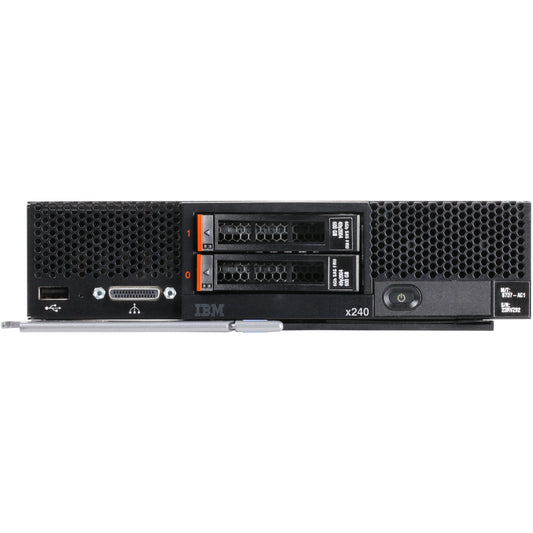 Lenovo PureFlex System x240 8737C4U Blade Server - 1 x Intel Xeon E5-2650L v2 1.70 GHz - 8 GB RAM - Serial ATA/600, 6Gb/s SAS Controller 8737C4U