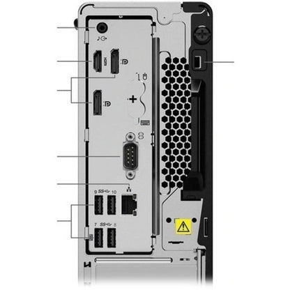 Lenovo ThinkCentre M80s 11CU003FUS Desktop Computer - Intel Core i5 10th Gen i5-10500 Hexa-core (6 Core) 3.10 GHz - 16 GB RAM DDR4 SDRAM - 256 GB M.2 PCI Express NVMe x4 SSD - Small Form Factor - Black 11CU003FUS