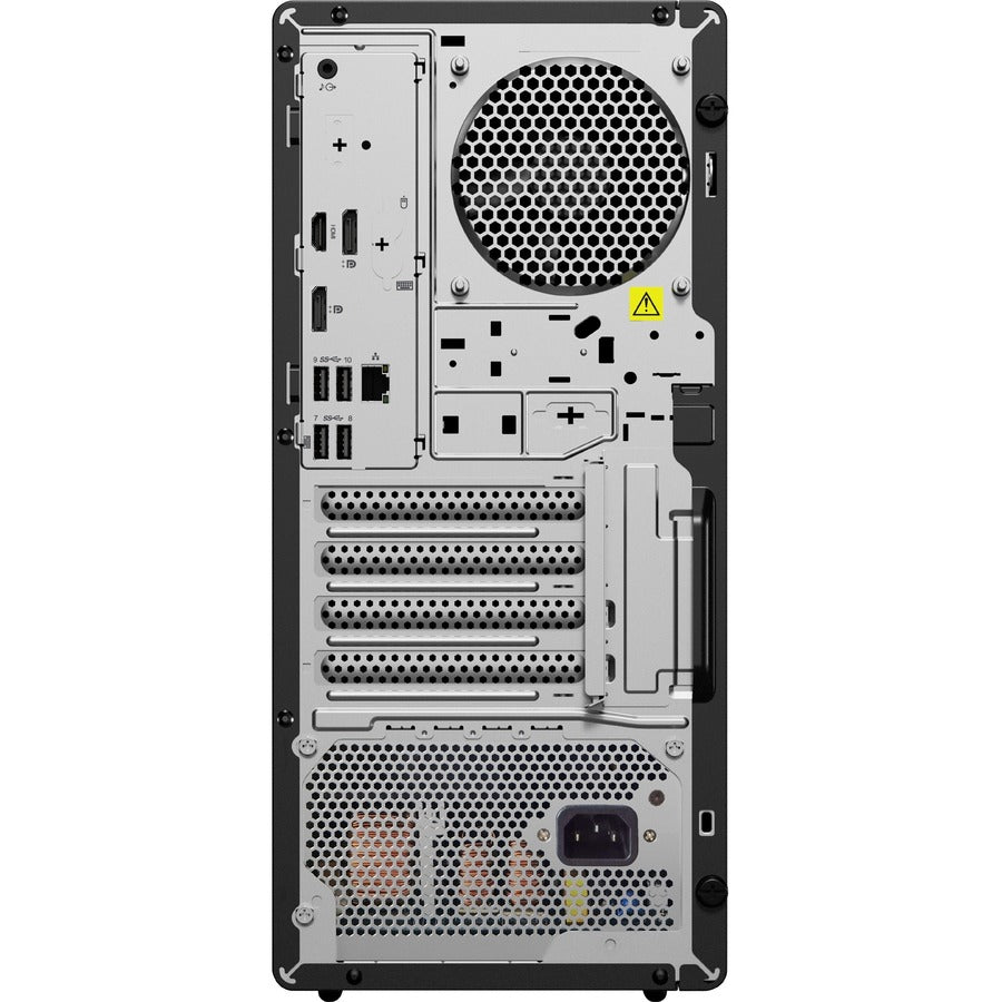 Lenovo ThinkCentre M90t Gen 3 11TN003RUS Desktop Computer - Intel Core i5 12th Gen i5-12500 Hexa-core (6 Core) 3 GHz - 16 GB RAM DDR5 SDRAM - 256 GB M.2 PCI Express NVMe 4.0 x4 SSD - Tower - Black 11TN003RUS