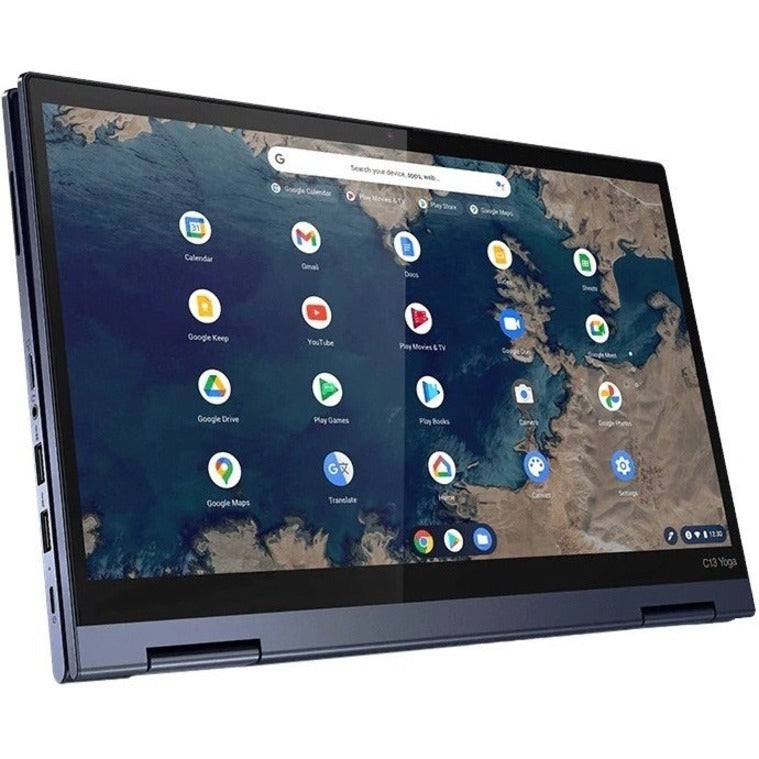 Lenovo ThinkPad C13 Yoga Gen 1 20UX000UUS 13.3" Touchscreen Convertible 2 in 1 Chromebook - Full HD - 1920 x 1080 - AMD 3150C Dual-core (2 Core) 2.40 GHz - 4 GB Total RAM - 64 GB Flash Memory - Abyss Blue 20UX000UUS