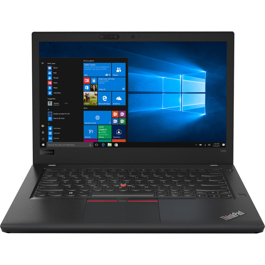 Lenovo ThinkPad T480 20L50067US 14" Notebook - 1920 x 1080 - Intel Core i5 8th Gen i5-8250U Quad-core (4 Core) 1.60 GHz - 8 GB Total RAM - 256 GB SSD - Black 20L50067US