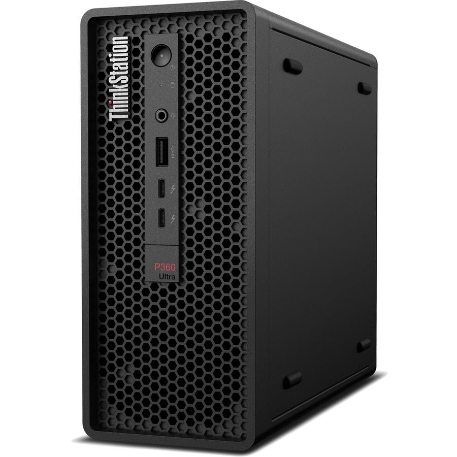 Lenovo ThinkStation P360 Ultra 30G1001BUS Workstation - 1 x Intel Core i5 Hexa-core (6 Core) i5-12600 12th Gen 3.30 GHz - 32 GB DDR5 SDRAM RAM - 1 TB SSD - Ultra Small 30G1001BUS