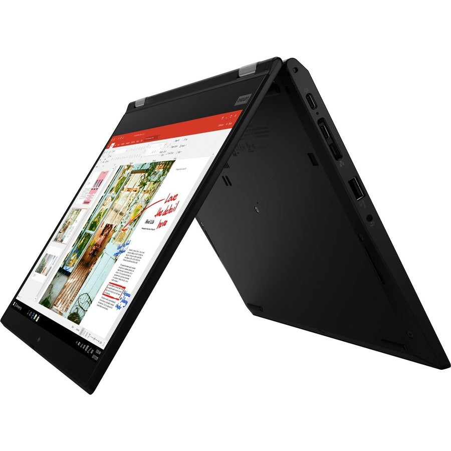 Lenovo ThinkPad L13 Yoga Gen 2 21AD0035US 13.3" Touchscreen Convertible 2 in 1 Notebook - Full HD - 1920 x 1080 - AMD Ryzen 5 PRO 5650U Hexa-core (6 Core) 2.30 GHz - 8 GB Total RAM - 256 GB SSD - Black 21AD0035US