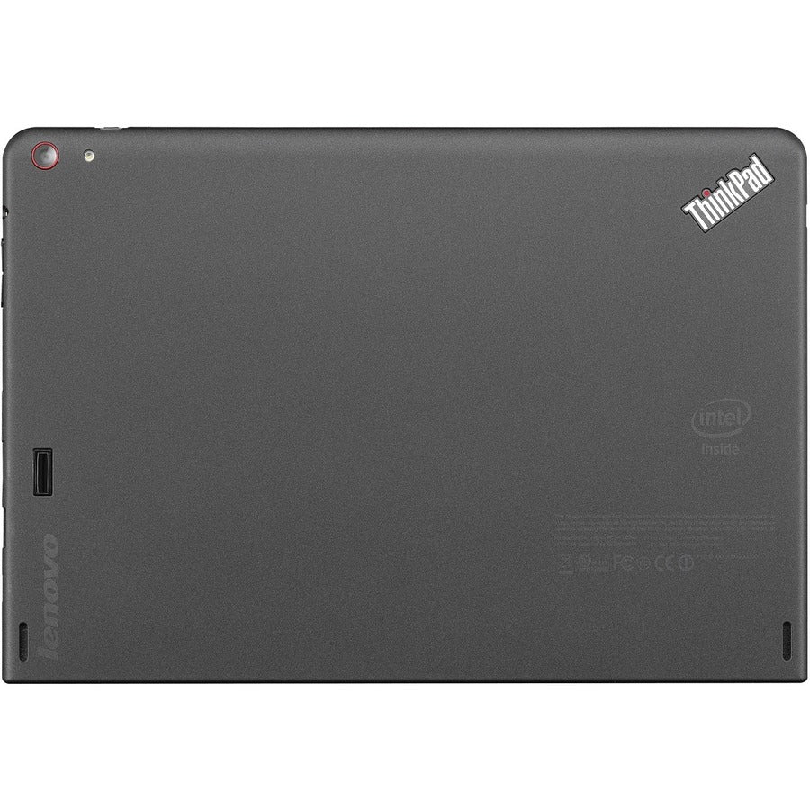 Lenovo ThinkPad 10 20E30032CA Tablet - 10.1" - Atom x7-Z8750 Quad-core (4 Core) 1.60 GHz - 4 GB RAM - 128 GB Storage - Windows 10 Pro 64-bit - Graphite Black 20E30032CA