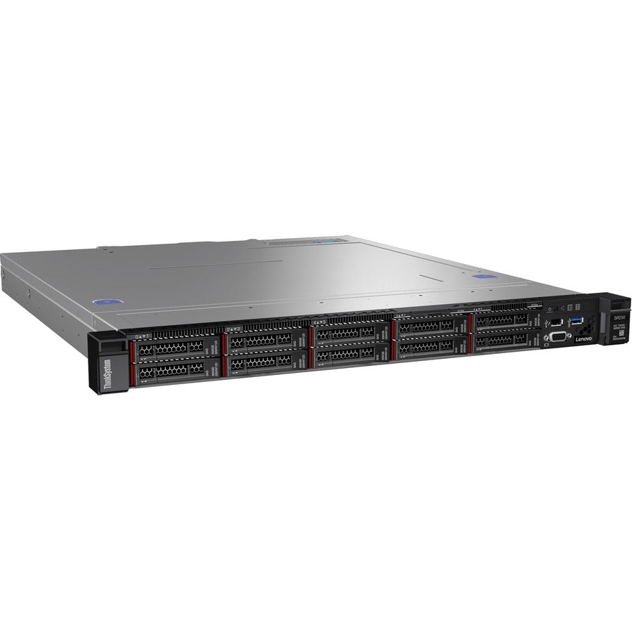 Lenovo ThinkSystem SR250 7Y51A04RNA 1U Rack Server - 1 x Intel Xeon E-2236 3.40 GHz - 8 GB RAM - Serial ATA/600 Controller 7Y51A04RNA