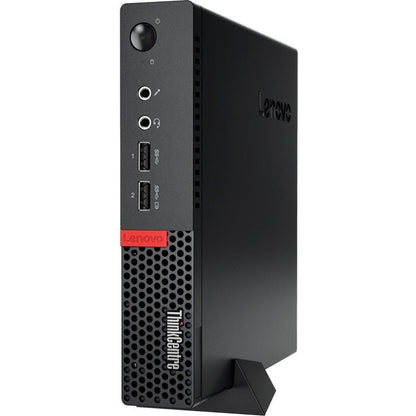 Lenovo ThinkCentre M710q 10MR0042US Desktop Computer - Intel Core i5 7th Gen i5-7400T 2.40 GHz - 8 GB RAM DDR4 SDRAM - 128 GB SSD - Tiny - Black 10MR0042US