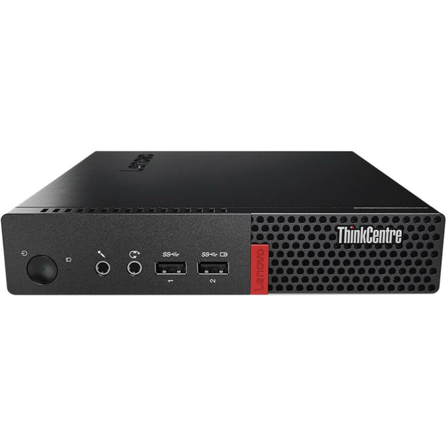 Lenovo ThinkCentre M710q 10MR0042US Desktop Computer - Intel Core i5 7th Gen i5-7400T 2.40 GHz - 8 GB RAM DDR4 SDRAM - 128 GB SSD - Tiny - Black 10MR0042US