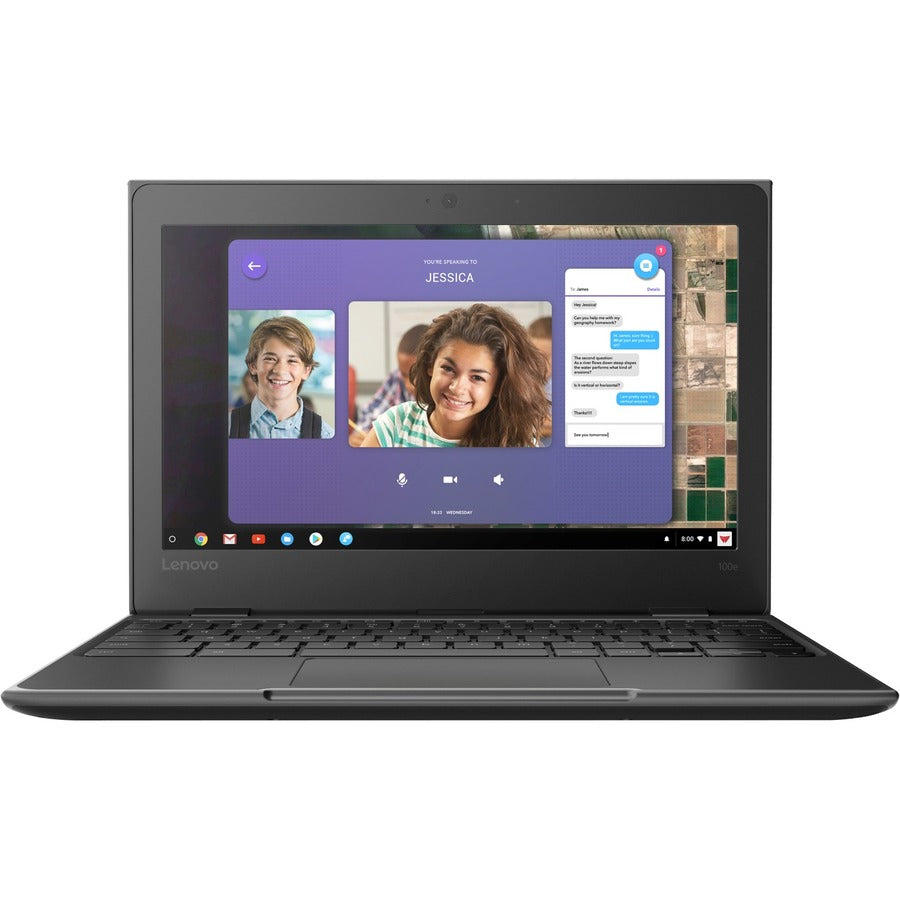 Lenovo 100e Chromebook 81ER0003CF 11.6" Chromebook - 1366 x 768 - Intel Celeron N3450 Quad-core (4 Core) 1.10 GHz - 4 GB Total RAM - 32 GB Flash Memory - Black 81ER0003CF