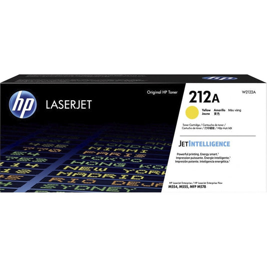 HP 212A Original Standard Yield Laser Toner Cartridge - Yellow - 1 Each W2122A