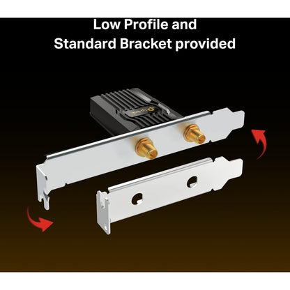 TP-Link Archer TXE72E IEEE 802.11ax Bluetooth 5.2 Tri Band Wi-Fi/Bluetooth Combo Adapter for Gaming Controller/Headphone/Keyboard/Desktop Computer ArcherTXE72E