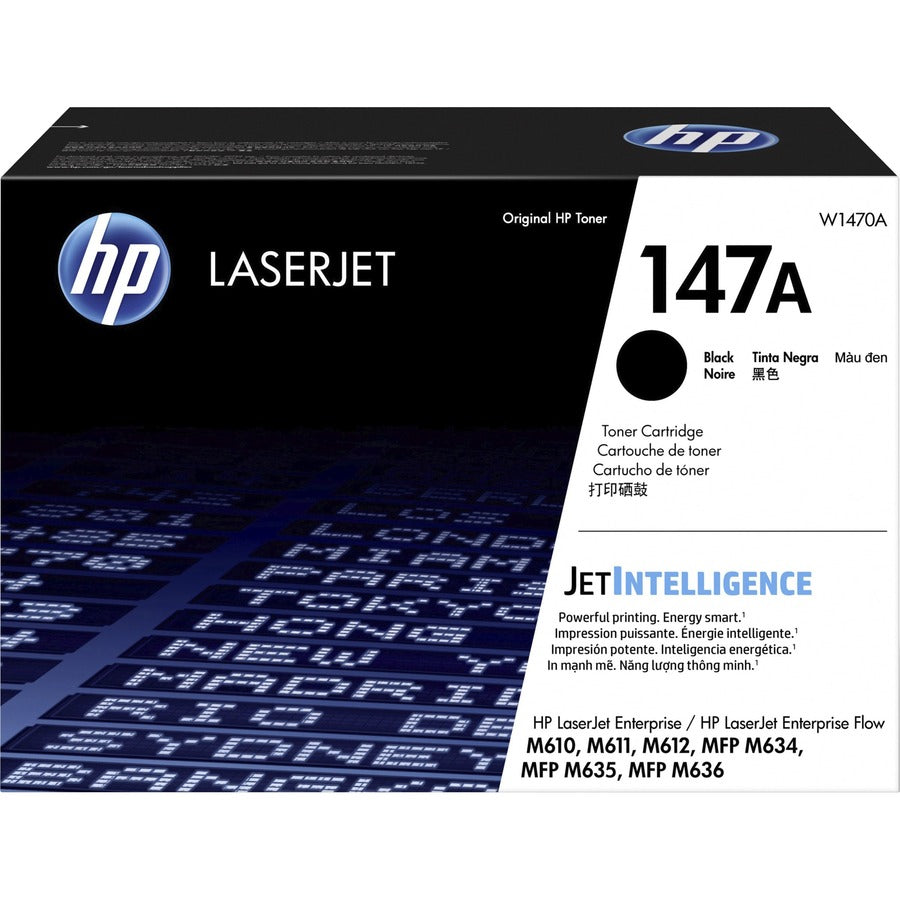 HP 147A Original Laser Toner Cartridge - Black - 1 / Carton W1470A