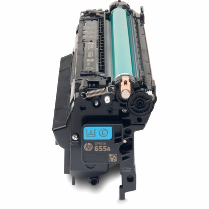 HP 655A (CF451A) Original Laser Toner Cartridge - Cyan - 1 Each CF451A