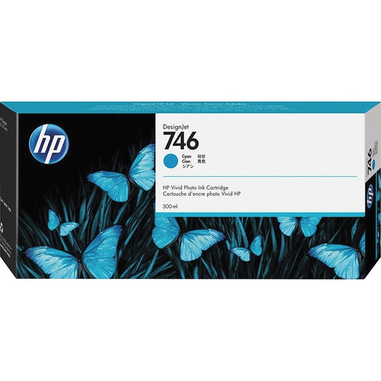 HP 746 (P2V80A) Original Inkjet Ink Cartridge - Cyan - 1 Each P2V80A