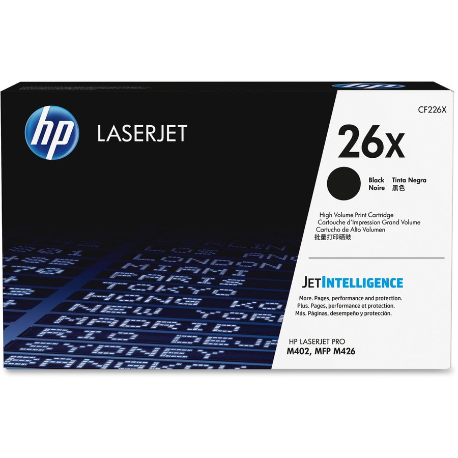 HP 26X Original High Yield Laser Toner Cartridge - Black Pack CF226X