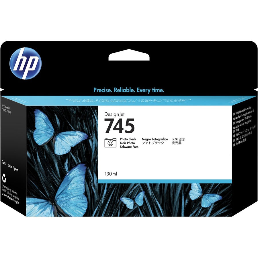 HP 745 Original Standard Yield Inkjet Ink Cartridge - Photo Black - 1 Pack F9J98A