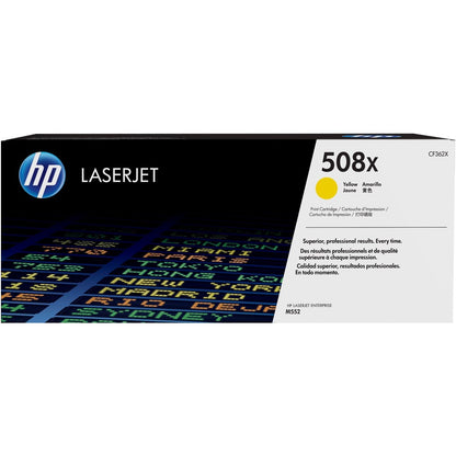 HP 508X (CF362X) Original High Yield Laser Toner Cartridge - Single Pack - Yellow - 1 Each CF362X