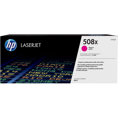 HP 508X (CF363X) Original High Yield Laser Toner Cartridge - Single Pack - Magenta - 1 Each CF363X