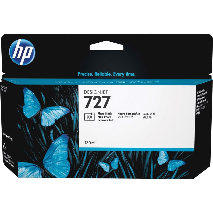 HP 727 (F9J79A) Original Inkjet Ink Cartridge - Photo Black - 1 Each F9J79A