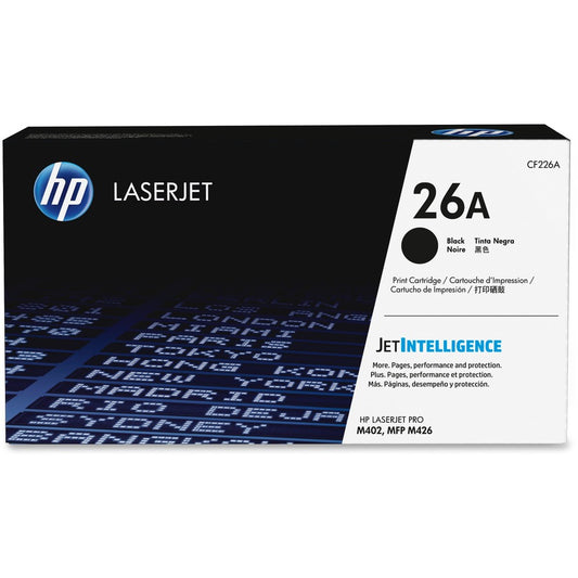 HP 26A Original Laser Toner Cartridge - Black Pack CF226A