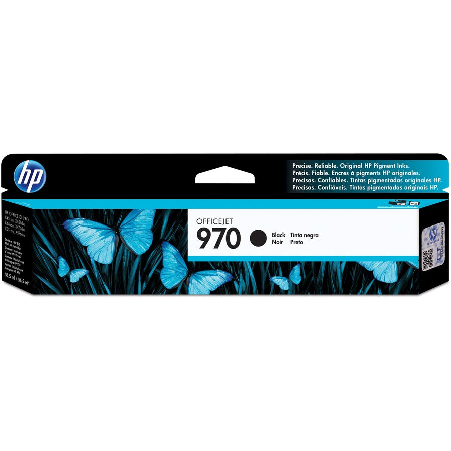 HP 970 (CN621AM) Original Standard Yield Inkjet Ink Cartridge - Single Pack - Black - 1 Each CN621AM