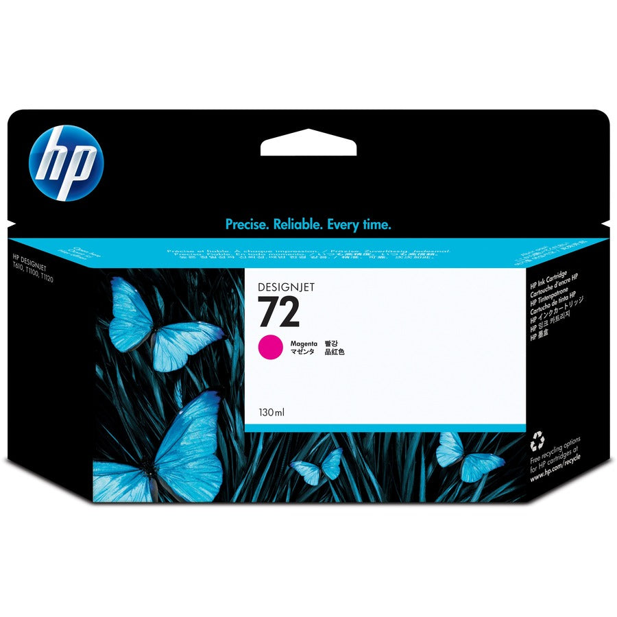 HP 72 (C9372A) Original Inkjet Ink Cartridge - Single Pack - Magenta - 1 Each C9372A