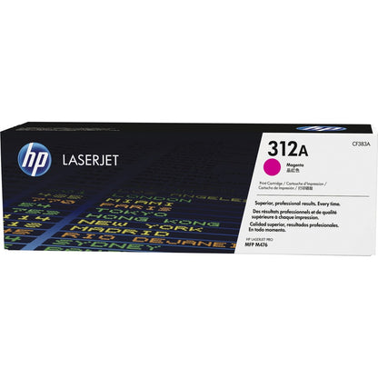 HP 312A (CF383A) Original Laser Toner Cartridge - Single Pack - Magenta - 1 Each CF383A