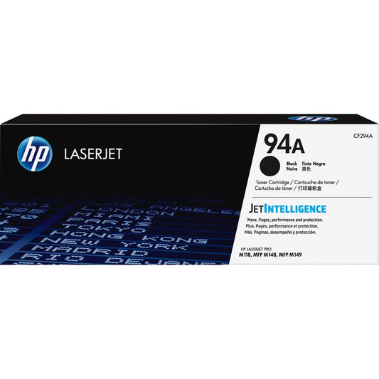 HP 94A (CF294A) Original Laser Toner Cartridge - Black - 1 Each CF294A