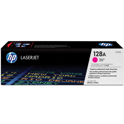 HP 128A (CE323A) Original Laser Toner Cartridge - Single Pack - Magenta - 1 Each CE323A