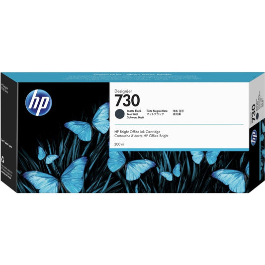 HP 730 Original Inkjet Ink Cartridge - Matte Black Pack P2V71A