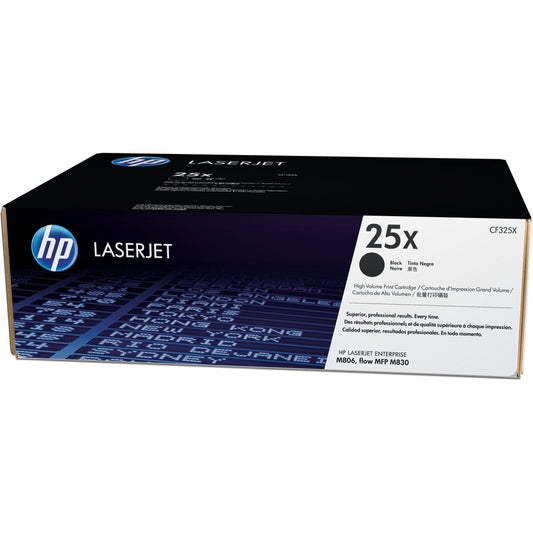 HP 25X (CF325X) Original Laser Toner Cartridge - Single Pack - Black - 1 Each CF325X