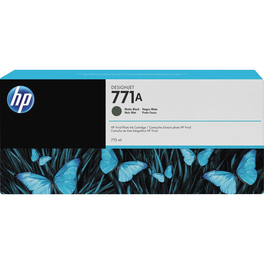 HP 771A (B6Y15A) Original Inkjet Ink Cartridge - Single Pack - Matte Black - 1 Each B6Y15A