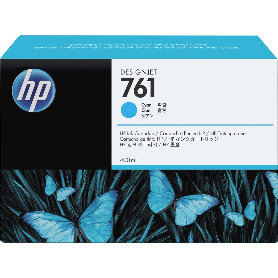 HP 761 (CM994A) Original Inkjet Ink Cartridge - Single Pack - Cyan - 1 Each CM994A