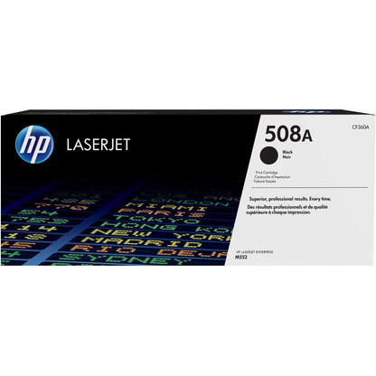 HP 508A (CF360A) Original Laser Toner Cartridge - Single Pack - Black - 1 Each CF360A