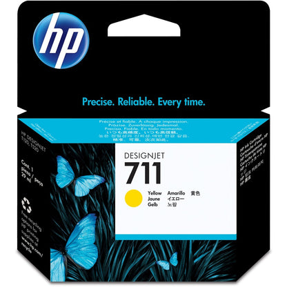 HP 711 (CZ132A) Original Inkjet Ink Cartridge - Single Pack - Yellow - 1 Each CZ132A