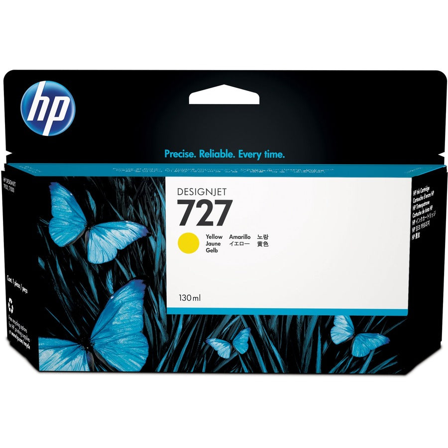 HP 727 (B3P21A) Original Standard Yield Inkjet Ink Cartridge - Single Pack - Yellow - 1 Each B3P21A